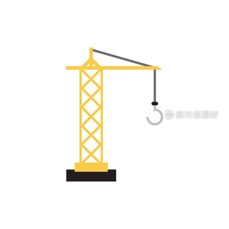 Crane icon design template vector isolated illustration